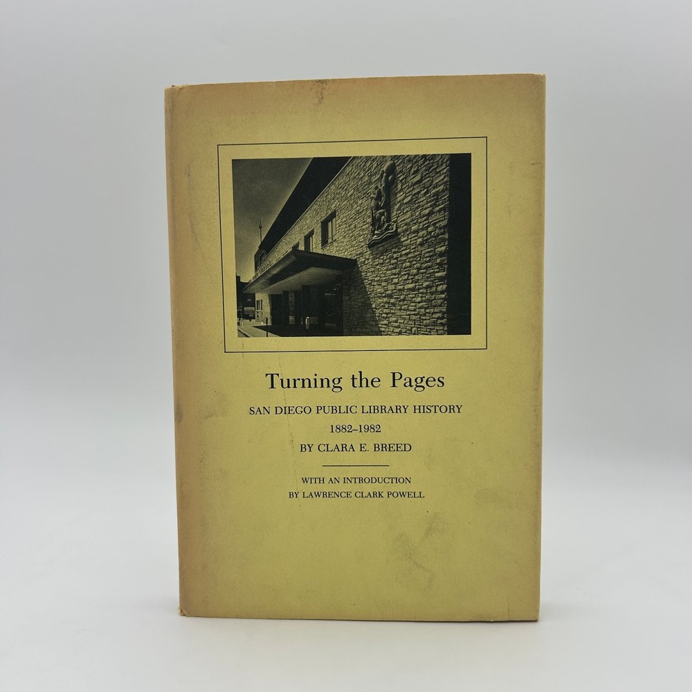 Turning the Pages Clara E. Breed 1983 Signed San Diego Public Library History