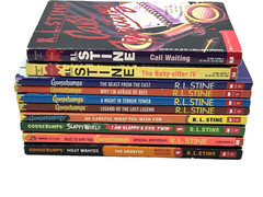 Goosebumps RL Stine Teen Horror Book Series Mixed Lot of 10
