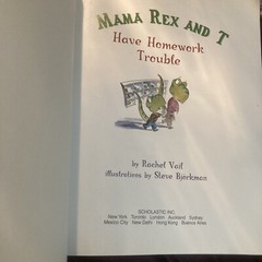 Homework Trouble Rachel Vail 1st Scholastic Printing 2002 Mama Rex And T PB Good