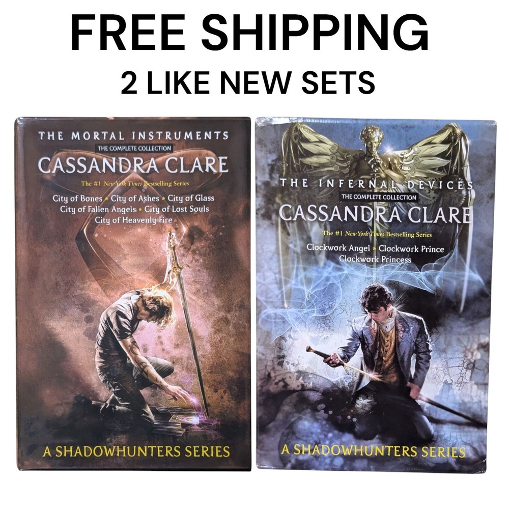 2 Sets The Mortal Instruments, Infernal Devices, Complete Box Sets ShadowHunters