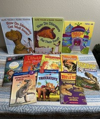 Bundle lot of 11 Dinosaurs Dino Hardcover Paperback Childrens Books Summer Reads