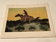 The Western Art Of Frederic Remington Baigell 1976 Damage Back Cover