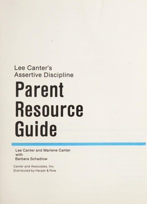Parents Resc Gd Paperback Marlene, Canter, Lee Canter