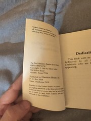 RARE- Pamphlet- The Pre-Tribulation Rapture Of The Church Dr Hilton Sutton 1982
