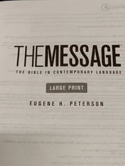 The Message Bible in Contemporary Language Large Print Dusty Rose Floral