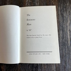 The Sensuous Man By M 1971 Second Printing Lovemaking Guide Self-Help How To