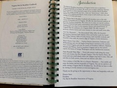 Virginia Bed Breakfast Cookbook 2005 spiral hardback 325 pages