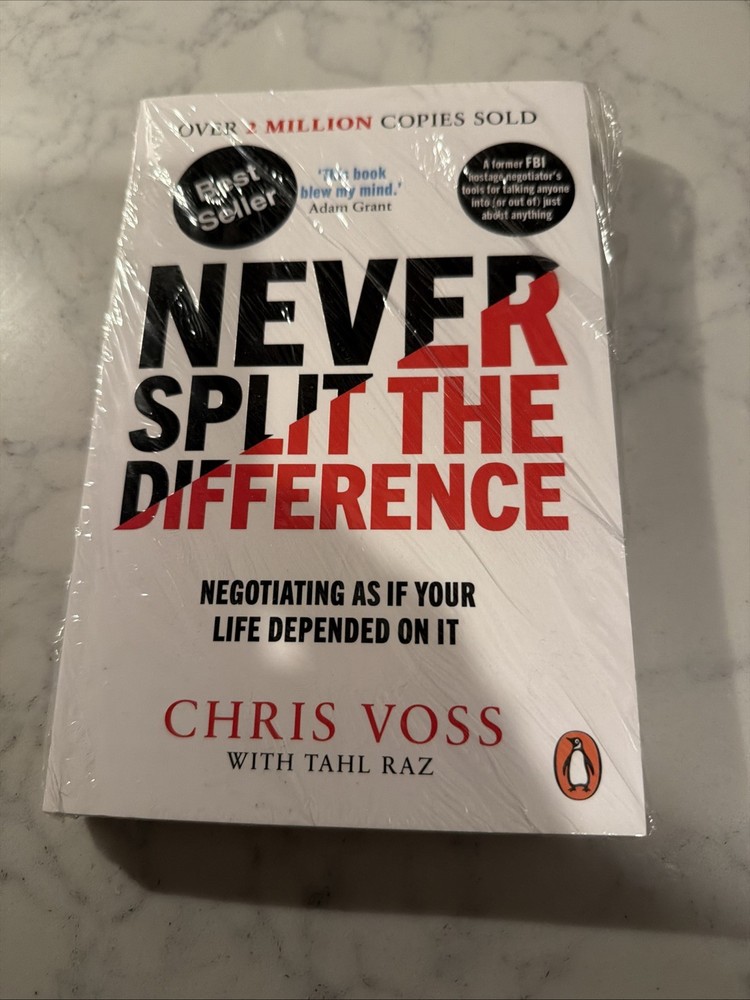 Never Split the Difference Chris Voss Paperback Brand New Wrapped