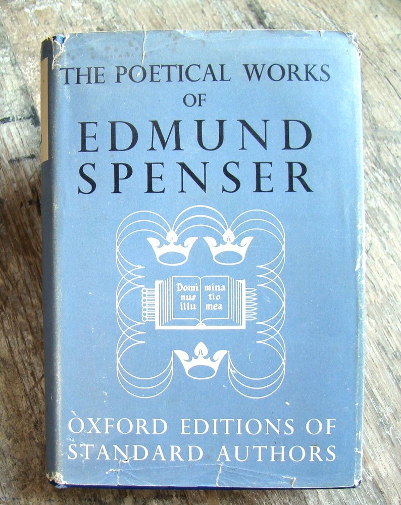 Poetical Wroks Of Edmund Spenser ~1950 Vintage HC~ Oxford Tudor England Classic