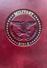 CSB MILITARY BIBLE (Burgundy LeatherTouch) Red Letter, NEW in Sleeve Case!