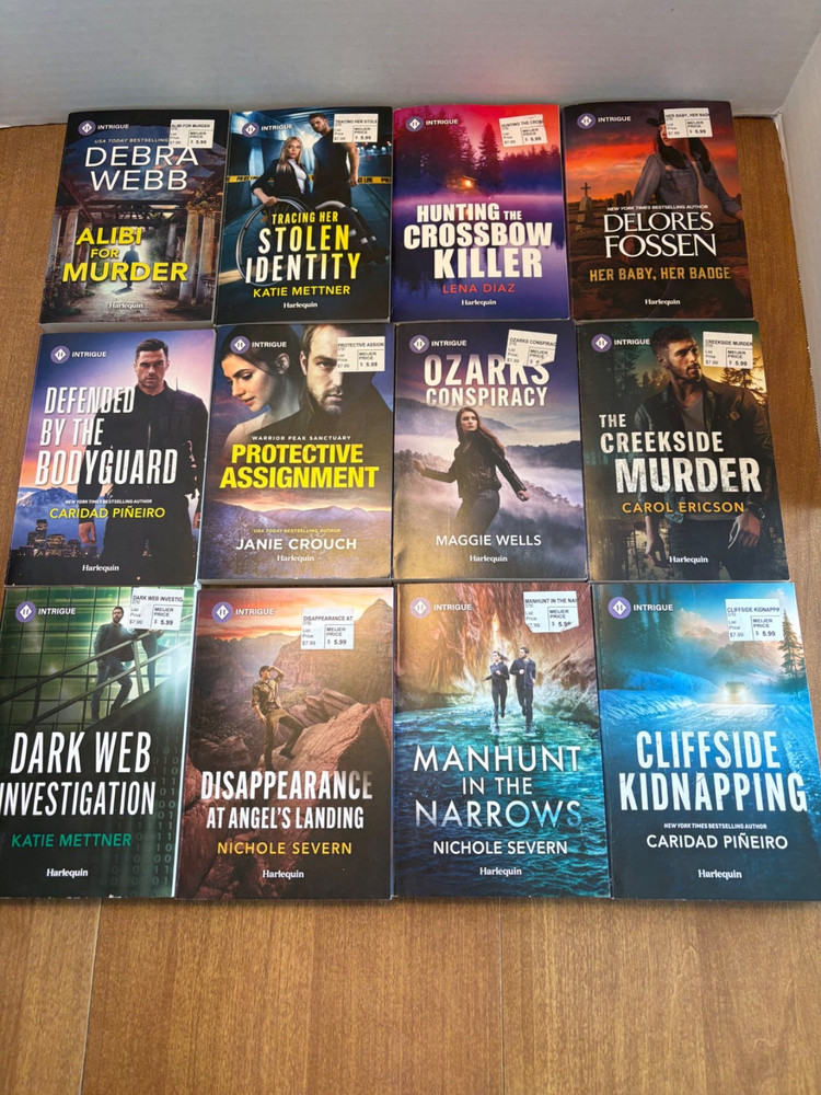 Harlequin Intrigue Lot of 12 Like NEW Paperback (See Photos for Titles)