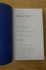 Shadow Land, Peter Straub, 1st edition, 1st printing, signed, hardcover