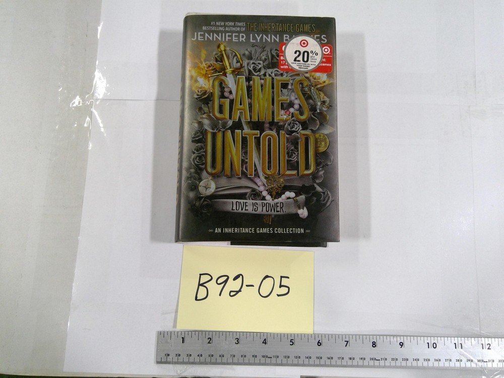 Games Untold Jennifer Lynn Barnes Little Brown Black HC DJ YA Mystery Romance