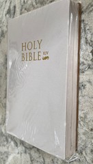 The Holy Bible King James Version Old New Testament White Cover KJV Sealed