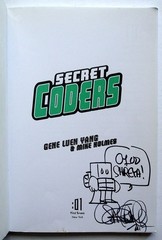Secret Coders, SIGNED (INSCRIBED) by Gene Luen Yang