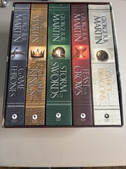 Game of Thrones: A Song of Ice and Fire 5 Book Box Set, by George R.R. Martin NM