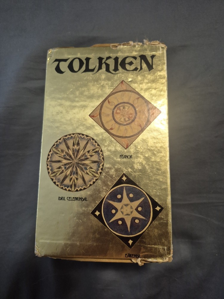 Lord Of The Rings Boxed Paperback PB Set J R R Tolkien Fellowship Towers *Rare