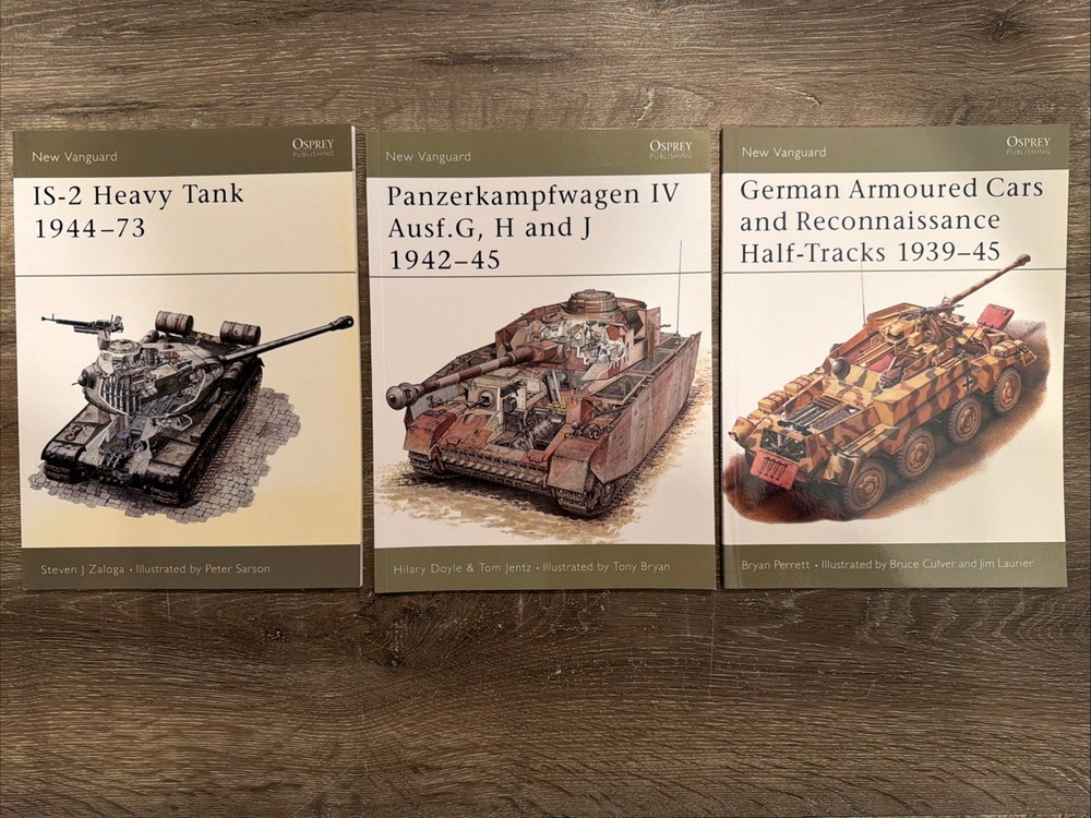 New Vanguard Osprey Lot IS-2 Heavy Tank, Armoured Cars, Panzerkampfwagen IV WWII