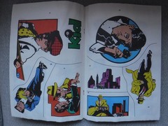 Dick Tracy Lot Giant Sticker Fun Coloring Book + 2 Folders 1990 Golden Vintage