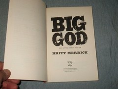 BIG GOD What Happens When We Trust Him by Britt Merrick (Paperback-2010)