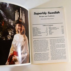 Superbly Swedish Recipes & Traditions Martha Wiberg Thompson Cookbook 88 pages