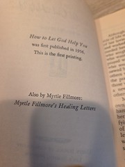 How to Let God Help You – Hardcover By Fillmore, Myrtle – VERY GOOD- 1st Print