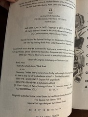 Bad Kitty School Daze by Nick Bruel 2014 Square Fish Roaring Brook Press Book