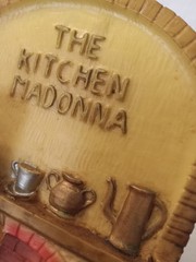 The Kitchen. Madona Display Resin Plake Figurine Unbranded.