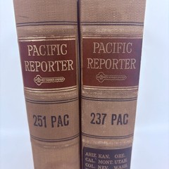 Antique Book Lot Pacific Reporter Vol 237 251 West Publishing 1927 Law Case