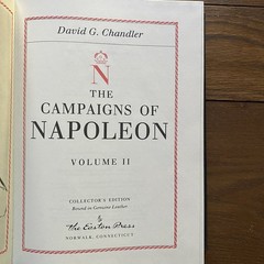 Easton Press The Campaigns of Napoleon Vol I & II Chandler 1991 Military Leather