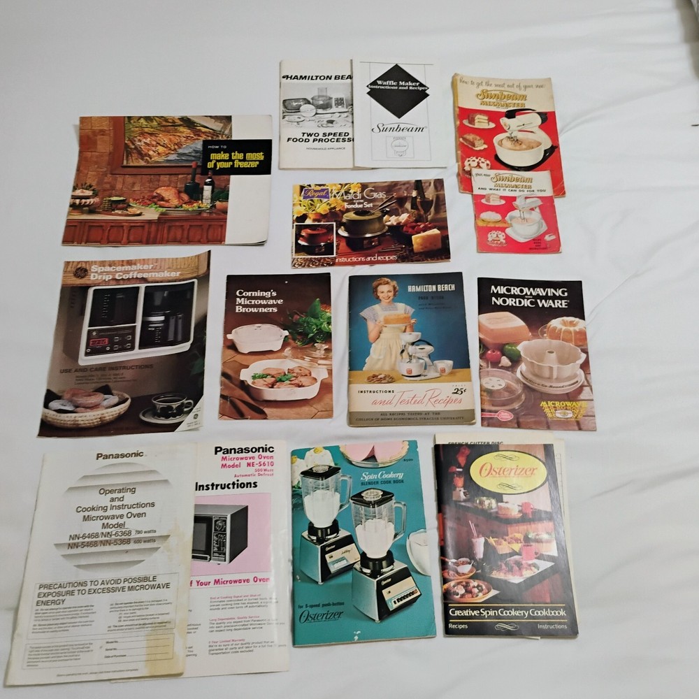 Lot of Vintage Manufacturer’s & Other Cookbook / Recipe Booklets 1940s to 1980s