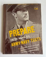 Vintage 1943 Prepare for the official U.S. Army-Navy Tests Book 192 Pages