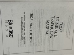 Texas Criminal and Traffic Law Manual 2025-26 Edition