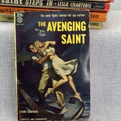 The Saint 6 book lot by Leslie Chartering Vintage 1930s 40s 60s Paperbacks