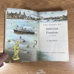 Vintage 1955 The Story of American Freedom – Edna Mcguire – Macmillan Company