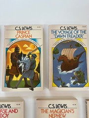 VINTAGE UNREAD 1970’s Chronicles of Narnia Box Set 1-7 C.S. Lewis Pauline Baynes