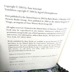 Rare Hardback 1st Ed A Hundred & One Days: A Baghdad Journal By Asne Seierstad