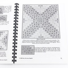 Canvas Embroidery Notebook Backgrounds Mindy English 1993 PB Plastic Spine VGUC