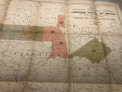 Smithsonian 5th Annual Ethnology 1883-1884 Burial Mounds, Cherokee Nation Maps