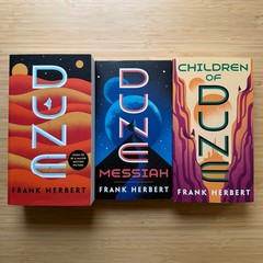 Lot DUNE Trilogy Messiah Children by Frank Herbert Ace Premium Edition PB