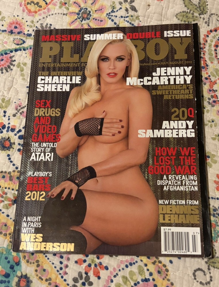 Playboy Magazine July/August 2012 Issue – Jenny McCarthy & Charlie Sheen