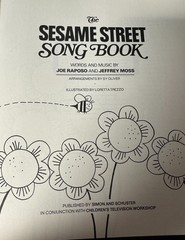 Vintage 1971 Sesame Street Song Book Hardcover Simon & Schuster CTW Joe Raposo