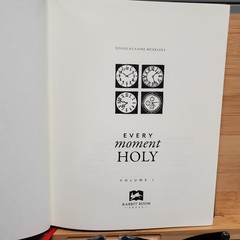 Every Moment Holy Volume 1 Liturgies & Prayers Douglas McKelv Leather Luxe Gilt