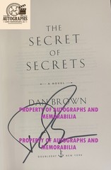 Dan Brown Signed Hardcover Book – Authentic Autograph, Rare Thriller Collectible