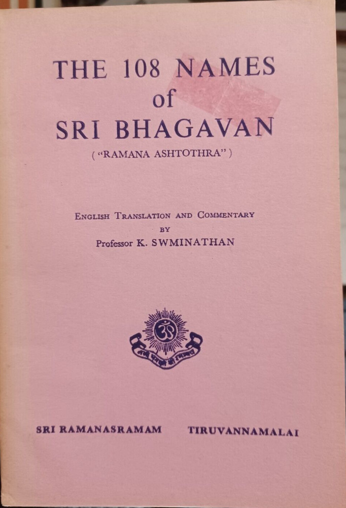 The 108 Names of Sri Bhagavan (Ramana Ashtothra) 1984 Eastern philosophy religio
