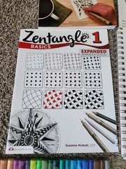 3 Zentangle Coloring Work books. 2 Sketch Books, 30 Color Dual Brush Pens