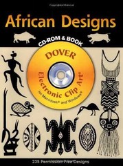 African Designs CD-ROM and Book (Dover – Paperback, by Dover – Very Good