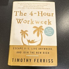 The 4-Hour Workweek by Timothy Ferriss Hardcover Careers Self-Help Book