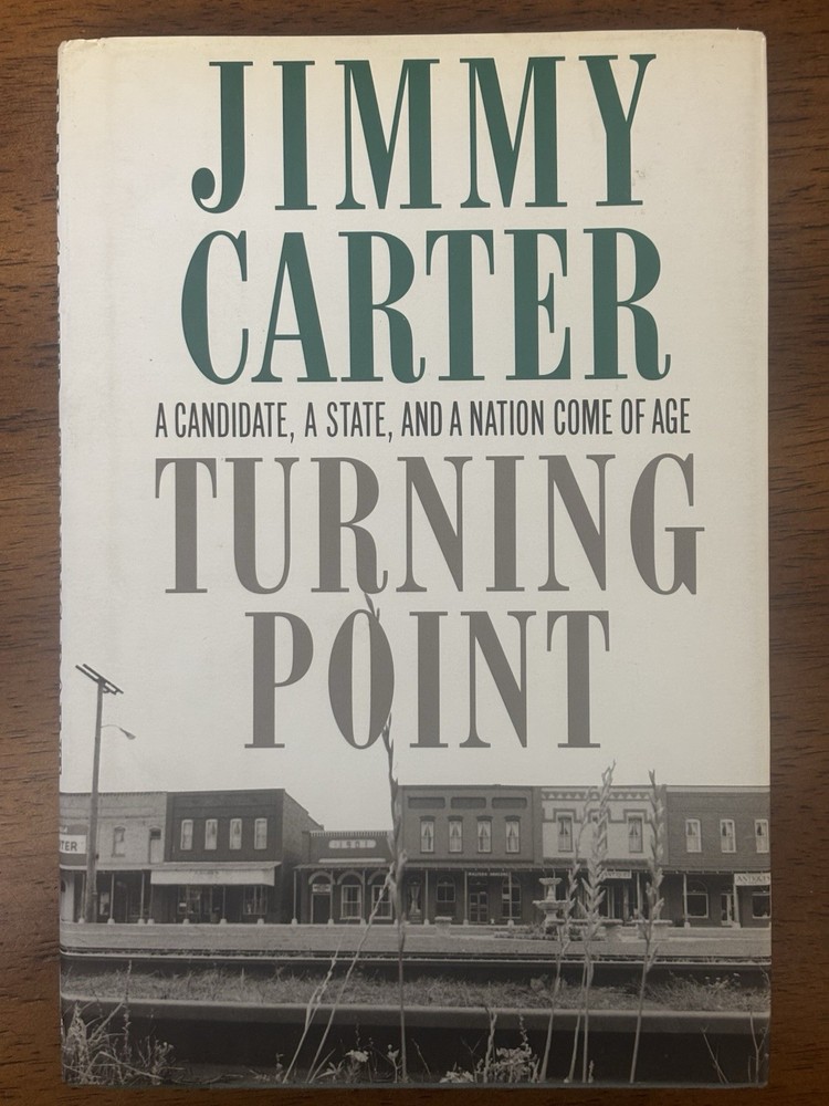 President Jimmy Carter HAND SIGNED BOOKPLATE Turning Point Hardcover Book Auto
