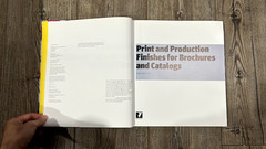 Print and Production Finishes for Brochures and Catalogs Roger Book Very Good